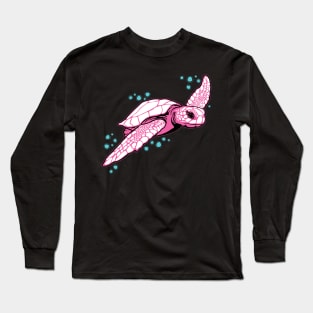 Pink Sea Turtle Long Sleeve T-Shirt